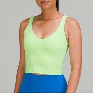 Lululemon Align tank electric lemon: Size 2 
with built in support ; like new.